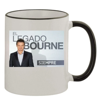 Jeremy Renner 11oz Colored Rim & Handle Mug