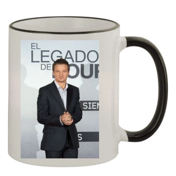 Jeremy Renner 11oz Colored Rim & Handle Mug