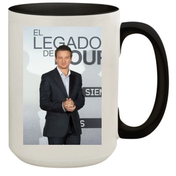 Jeremy Renner 15oz Colored Inner & Handle Mug