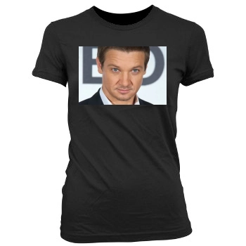 Jeremy Renner Women's Junior Cut Crewneck T-Shirt