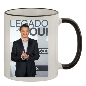 Jeremy Renner 11oz Colored Rim & Handle Mug