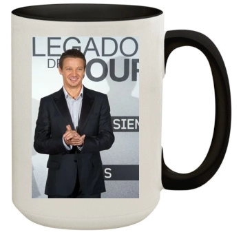 Jeremy Renner 15oz Colored Inner & Handle Mug