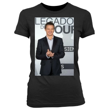 Jeremy Renner Women's Junior Cut Crewneck T-Shirt