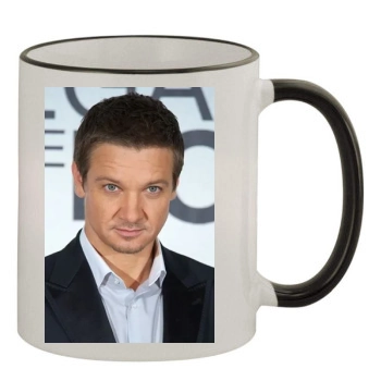 Jeremy Renner 11oz Colored Rim & Handle Mug