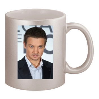 Jeremy Renner 11oz Metallic Silver Mug