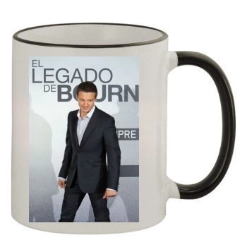 Jeremy Renner 11oz Colored Rim & Handle Mug