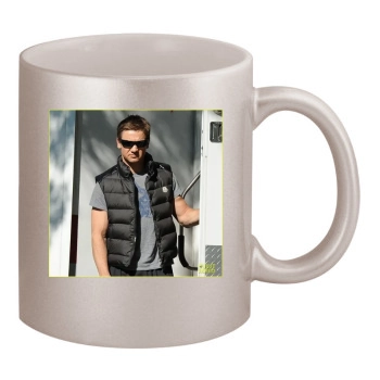 Jeremy Renner 11oz Metallic Silver Mug