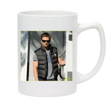 Jeremy Renner 14oz White Statesman Mug