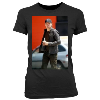 Jeremy Renner Women's Junior Cut Crewneck T-Shirt