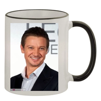 Jeremy Renner 11oz Colored Rim & Handle Mug