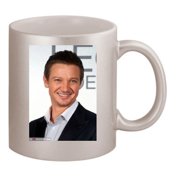 Jeremy Renner 11oz Metallic Silver Mug