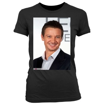 Jeremy Renner Women's Junior Cut Crewneck T-Shirt