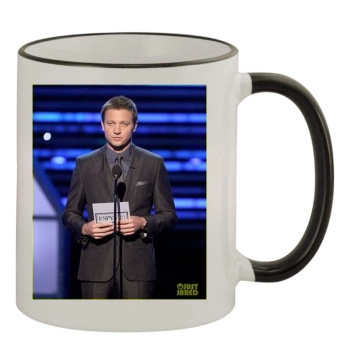 Jeremy Renner 11oz Colored Rim & Handle Mug