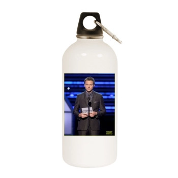 Jeremy Renner White Water Bottle With Carabiner