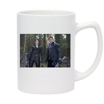 Jeremy Renner 14oz White Statesman Mug