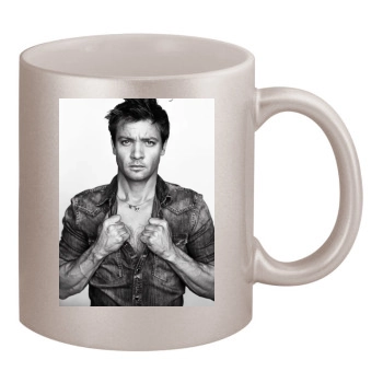 Jeremy Renner 11oz Metallic Silver Mug