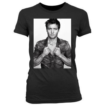 Jeremy Renner Women's Junior Cut Crewneck T-Shirt