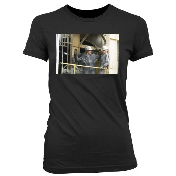 Jeremy Renner Women's Junior Cut Crewneck T-Shirt