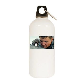 Jeremy Renner White Water Bottle With Carabiner