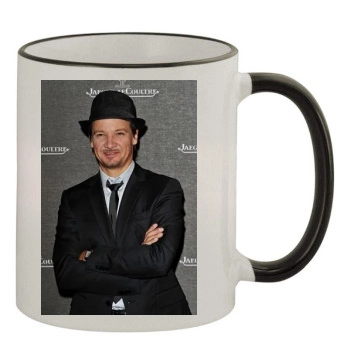 Jeremy Renner 11oz Colored Rim & Handle Mug