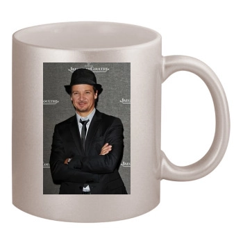 Jeremy Renner 11oz Metallic Silver Mug