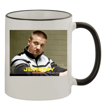 Jeremy Renner 11oz Colored Rim & Handle Mug