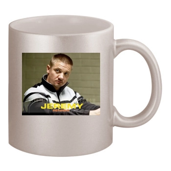 Jeremy Renner 11oz Metallic Silver Mug