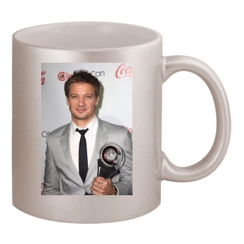 Jeremy Renner 11oz Metallic Silver Mug