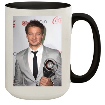 Jeremy Renner 15oz Colored Inner & Handle Mug