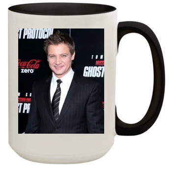 Jeremy Renner 15oz Colored Inner & Handle Mug