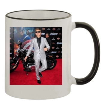 Jeremy Renner 11oz Colored Rim & Handle Mug
