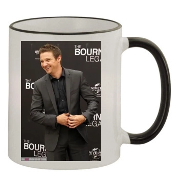 Jeremy Renner 11oz Colored Rim & Handle Mug