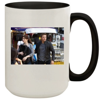 Jeremy Renner 15oz Colored Inner & Handle Mug