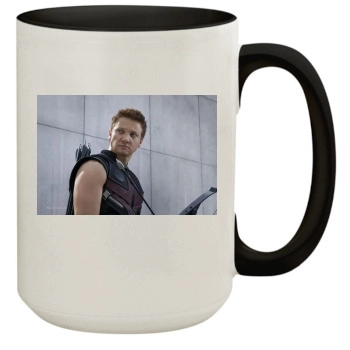 Jeremy Renner 15oz Colored Inner & Handle Mug