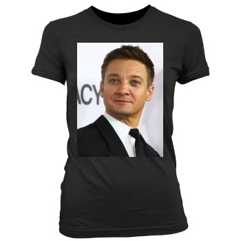 Jeremy Renner Women's Junior Cut Crewneck T-Shirt