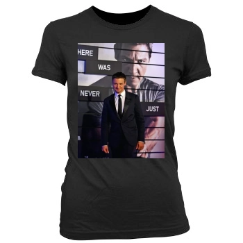 Jeremy Renner Women's Junior Cut Crewneck T-Shirt