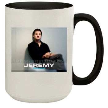 Jeremy Renner 15oz Colored Inner & Handle Mug