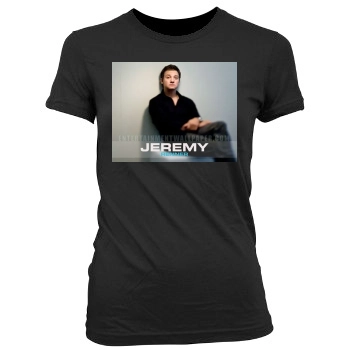 Jeremy Renner Women's Junior Cut Crewneck T-Shirt