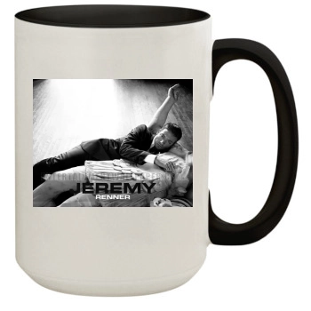 Jeremy Renner 15oz Colored Inner & Handle Mug