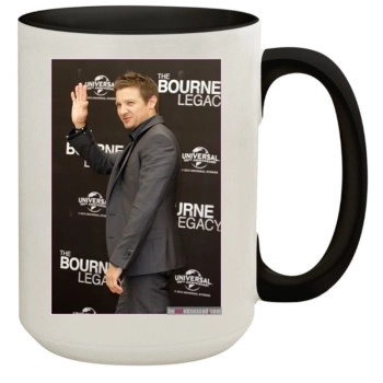 Jeremy Renner 15oz Colored Inner & Handle Mug