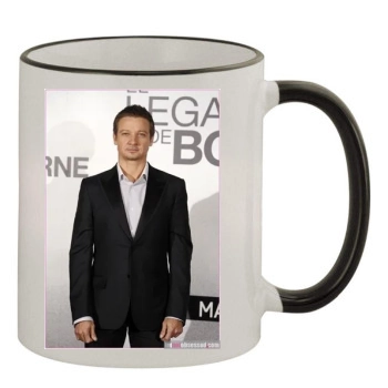 Jeremy Renner 11oz Colored Rim & Handle Mug