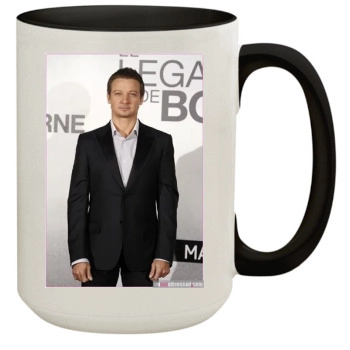 Jeremy Renner 15oz Colored Inner & Handle Mug