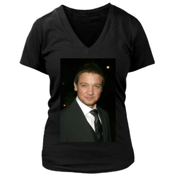 Jeremy Renner Women's Deep V-Neck TShirt