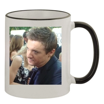 Jeremy Renner 11oz Colored Rim & Handle Mug