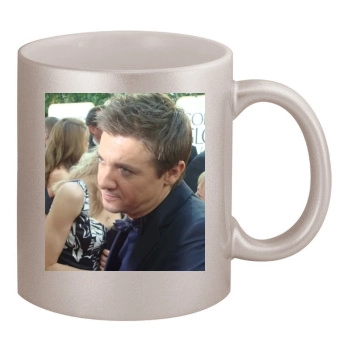 Jeremy Renner 11oz Metallic Silver Mug