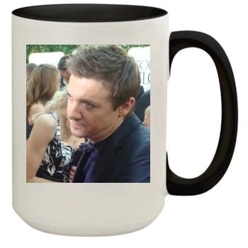 Jeremy Renner 15oz Colored Inner & Handle Mug