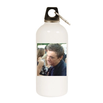 Jeremy Renner White Water Bottle With Carabiner