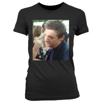 Jeremy Renner Women's Junior Cut Crewneck T-Shirt