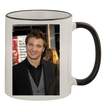 Jeremy Renner 11oz Colored Rim & Handle Mug