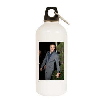 Jeremy Renner White Water Bottle With Carabiner